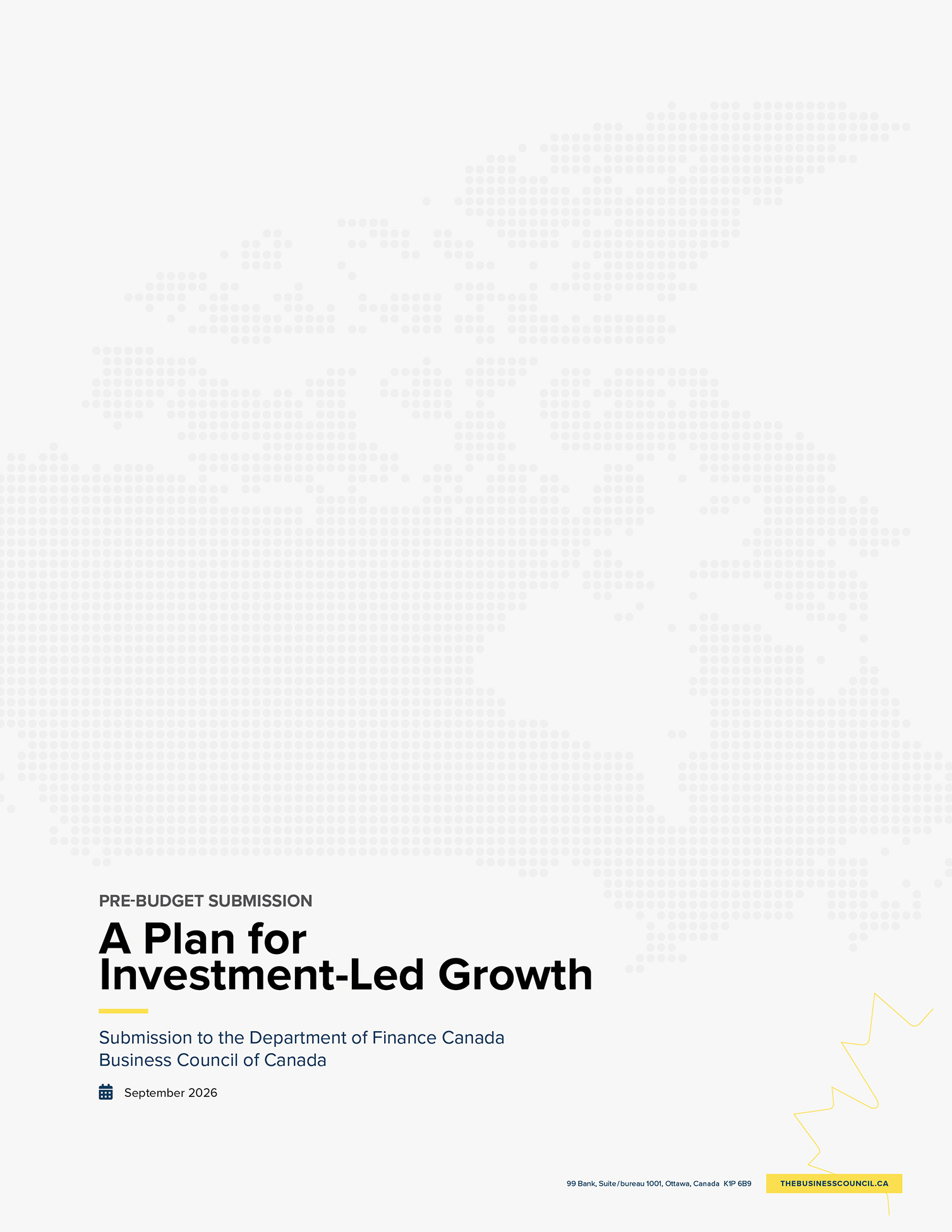 A plan for investment-led growth